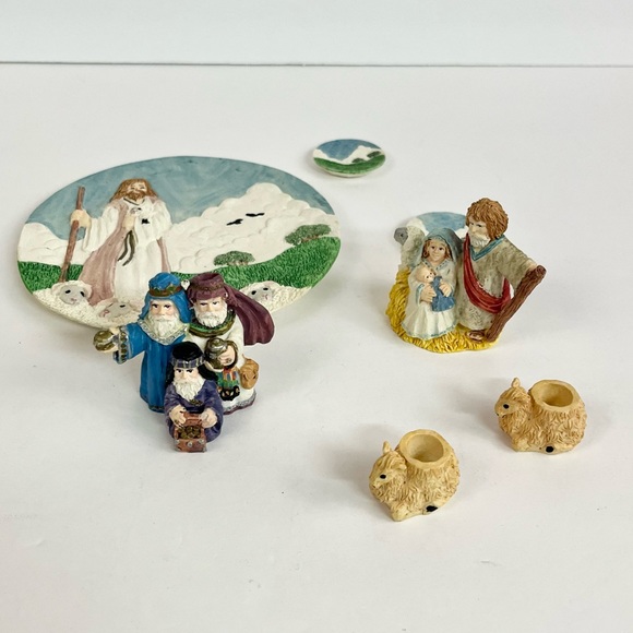 White Religious Tea Set Collection 7 Piece Set - Picture 15 of 15